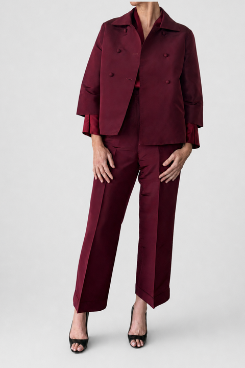 Double Breasted 3/4 Sleeve Jacket - J2002