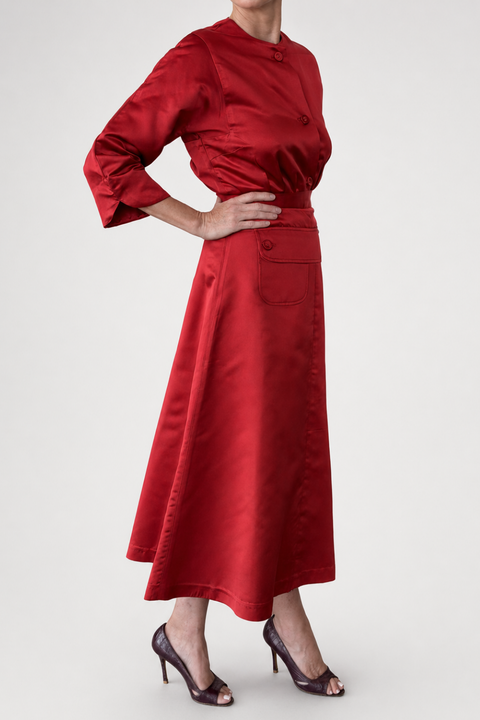 3/4 Sleeve Button Front Blouse – T3011