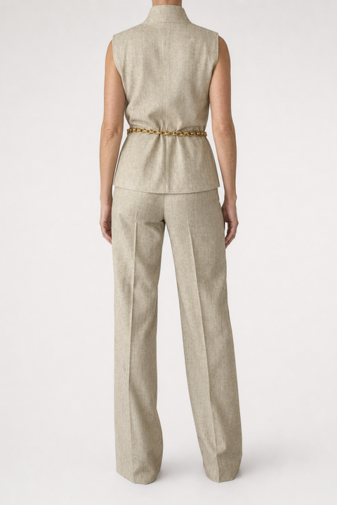 Elongated Sleeveless Blouse/Top – T3007
